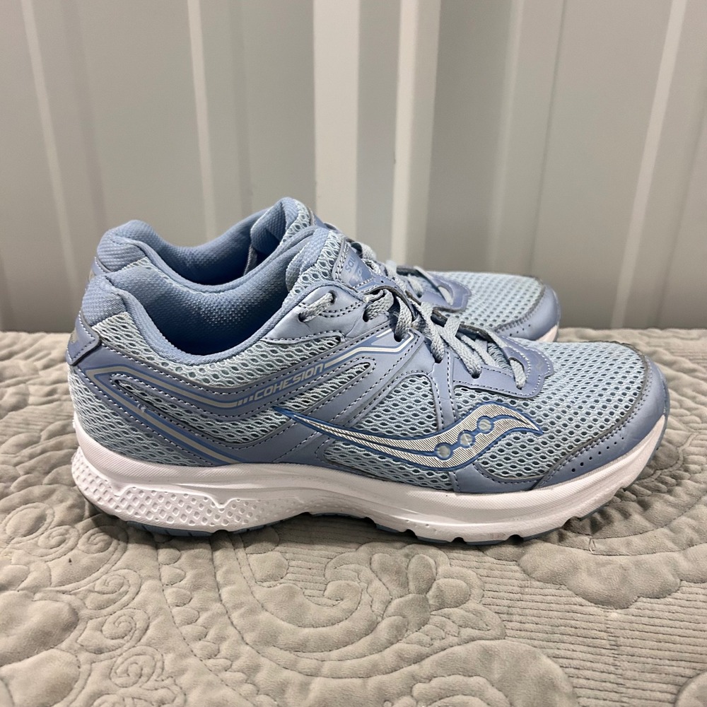 Saucony Cohesion 11 Womens Running Shoes Blue Silver S10420-3 Size 9.5